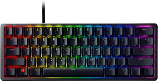 Huntsman Mini 60% Gaming Keyboard: Fast Keyboard Switches - Linear Optical Switches - Chroma RGB Lighting - PBT Keycaps - Onboard Memory - Classic Black