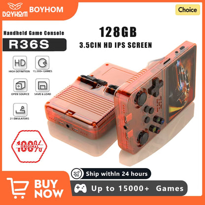 Open-Source Retro Handheld Video Game Console Linux System 3.5-Inch IPS Screen Portable Pocket Video Player 64GB 128GB Gami