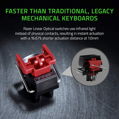 Huntsman Mini 60% Gaming Keyboard: Fast Keyboard Switches - Linear Optical Switches - Chroma RGB Lighting - PBT Keycaps - Onboard Memory - Classic Black